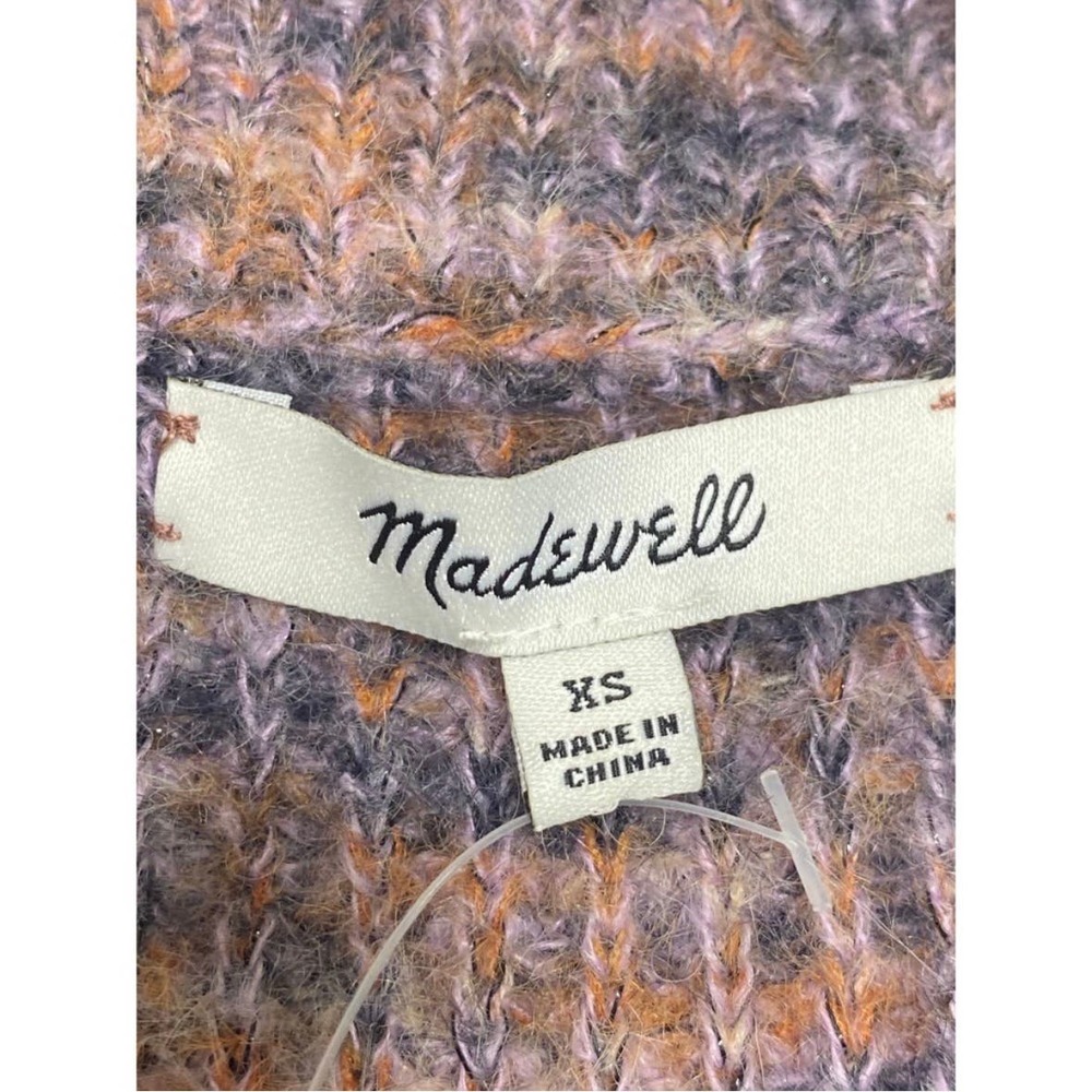 Madewell Space Dyed Eaton Puff-Sleeve Sweater Mock Neck Size XS NWT - Picture 9 of 10